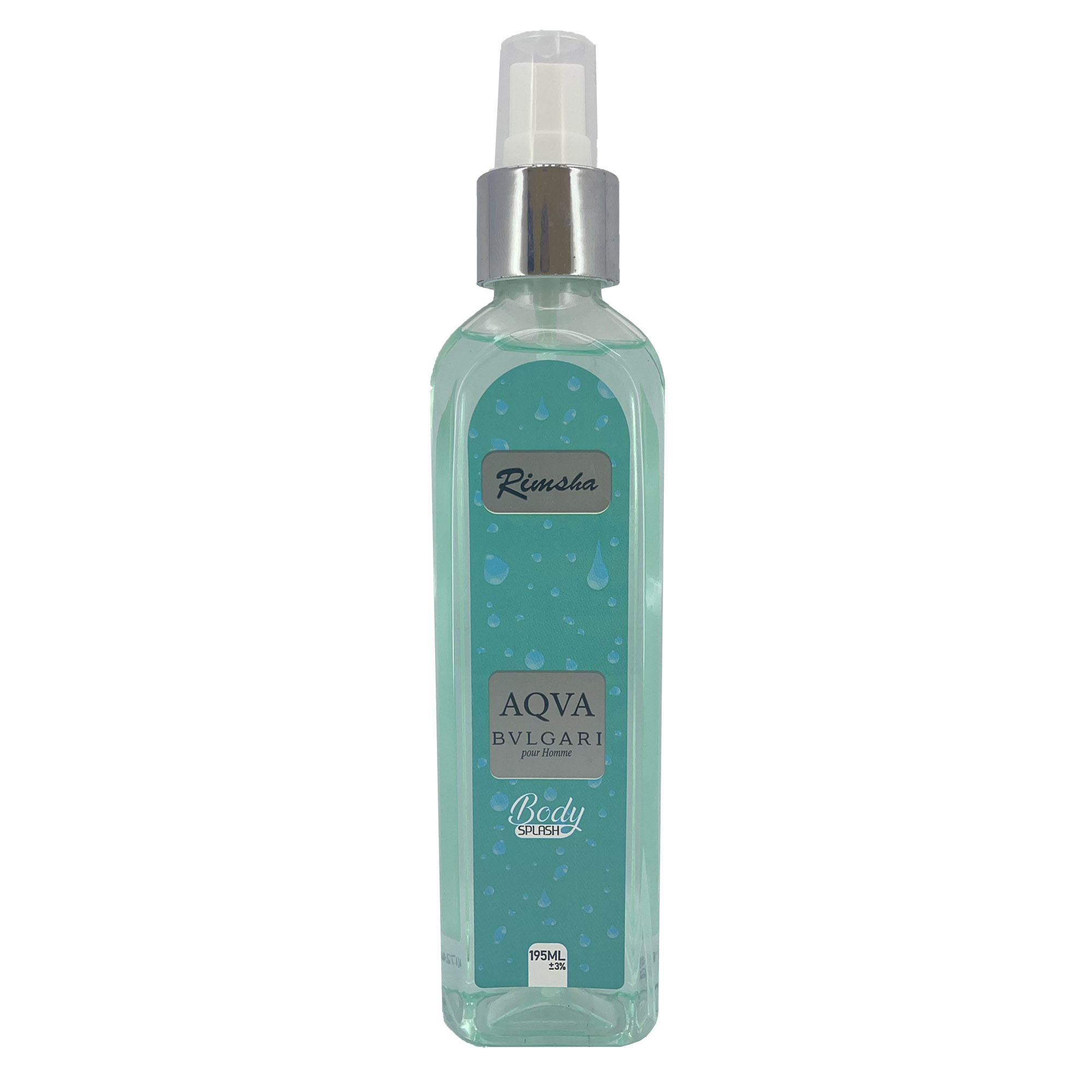 بادی اسپلش مردانه رمشه مدل aqva bvlgari حجم 195 میلی لیتر