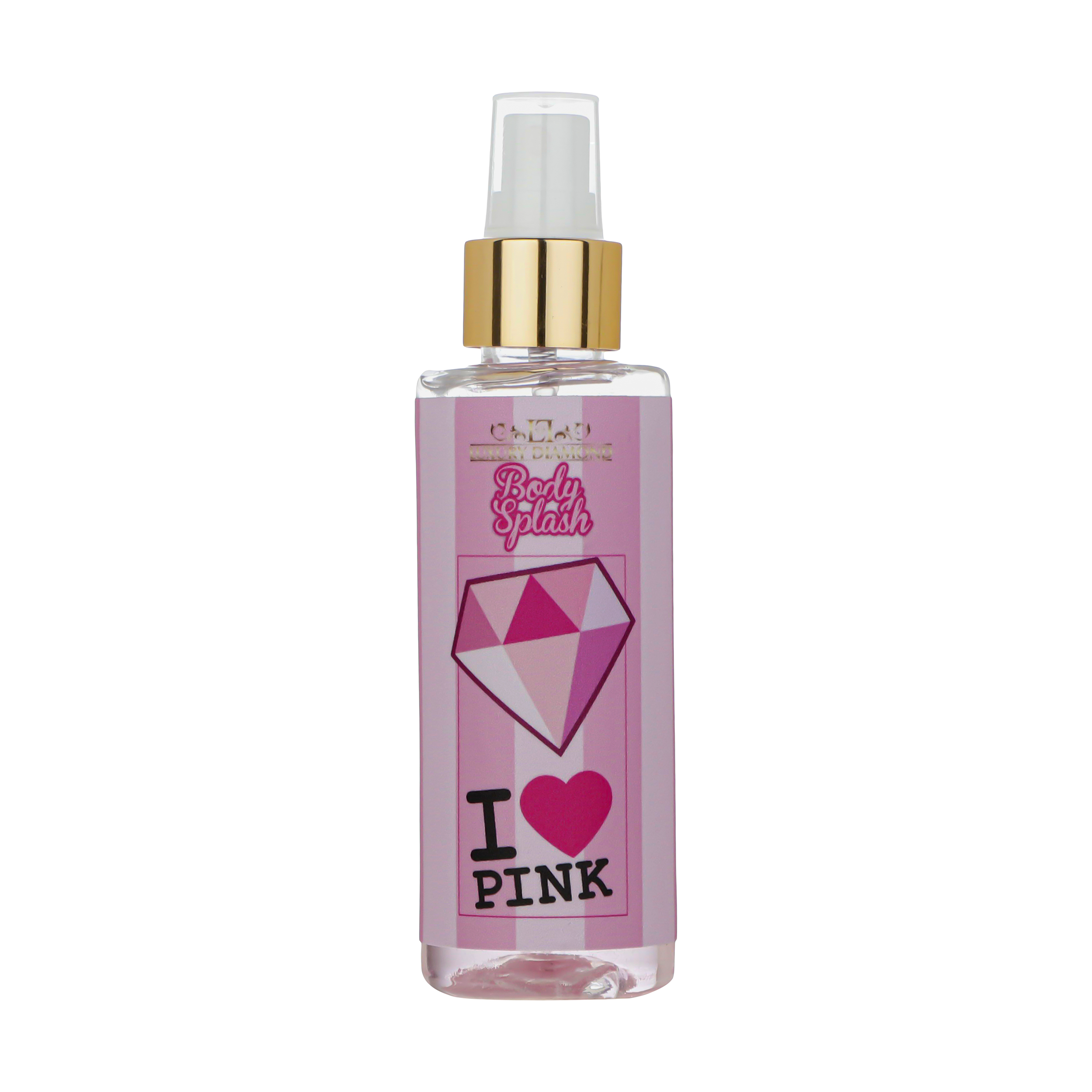 بادی اسپلش کودک لاکچری دایموند مدل pink heart حجم 150 میلی لیتر