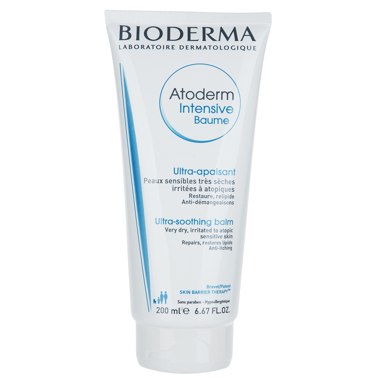 بالم التیام بخش و ترمیم کننده بایودرما مدل atoderm intensive حجم 200 میلی لیتر