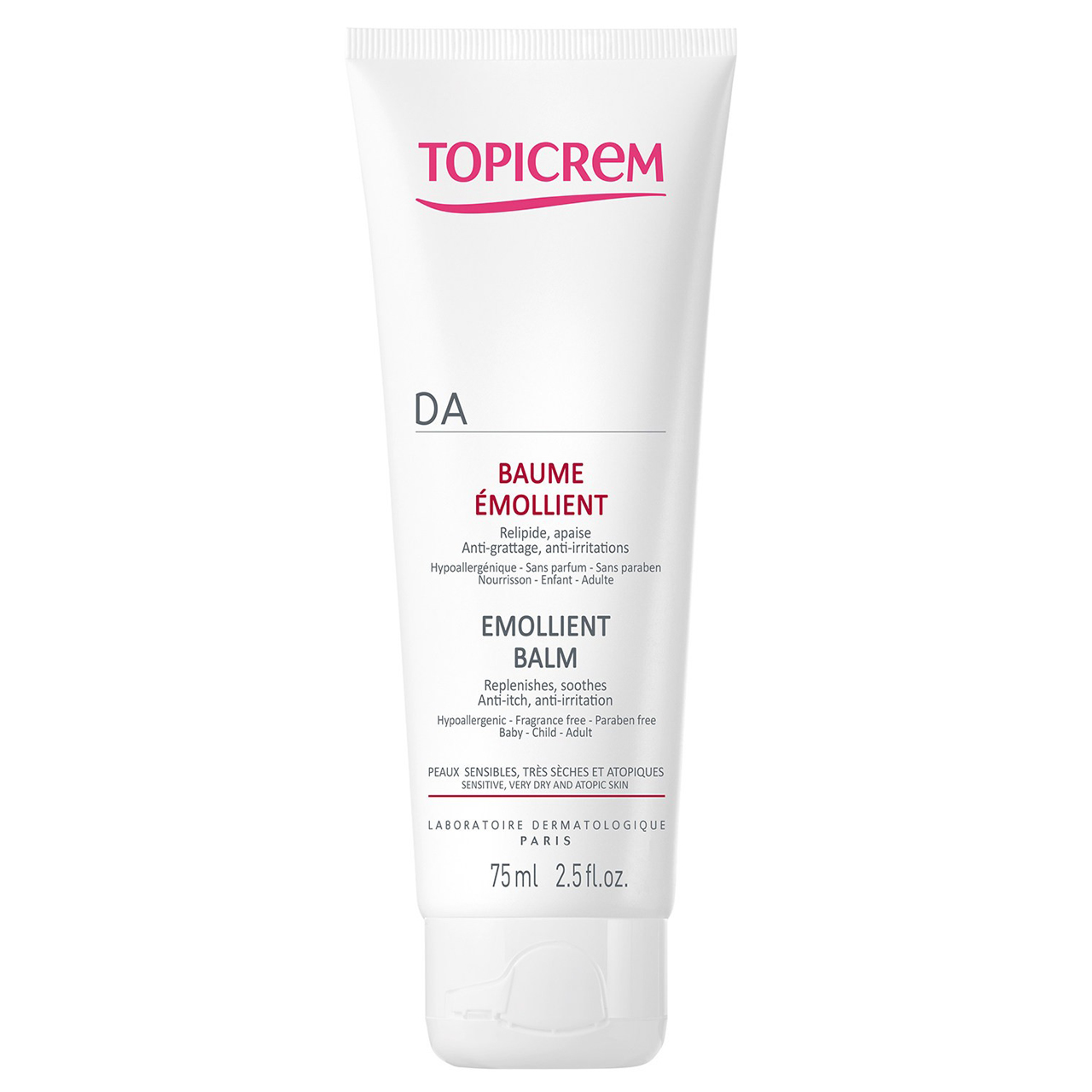 بالم صورت و بدن تاپی کرم مدل emollient balm حجم 75 میلی لیتر