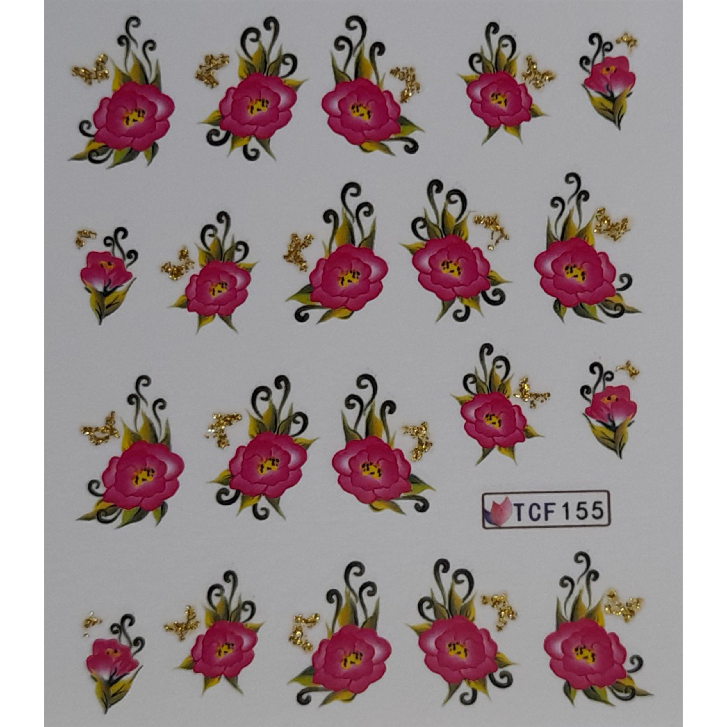 برچسب لنز ناخن کد l298