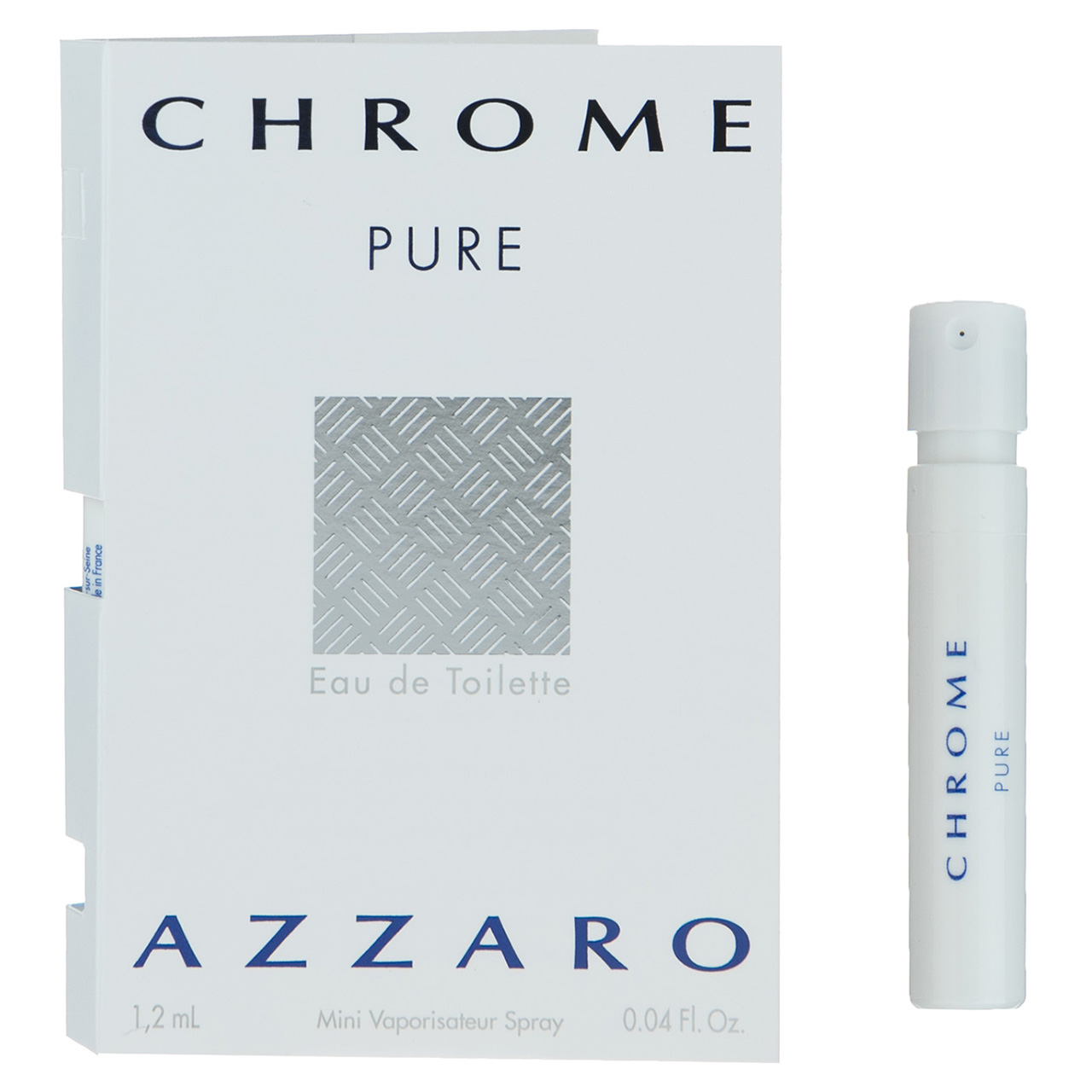تستر ادوتویلت مردانه آزارو مدل chrome pure حجم 1.2 میلی لیتر
