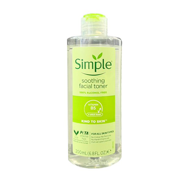 تونر سیمپل مدل vitamin b5 witch hazel حجم 200 میلی لیتر