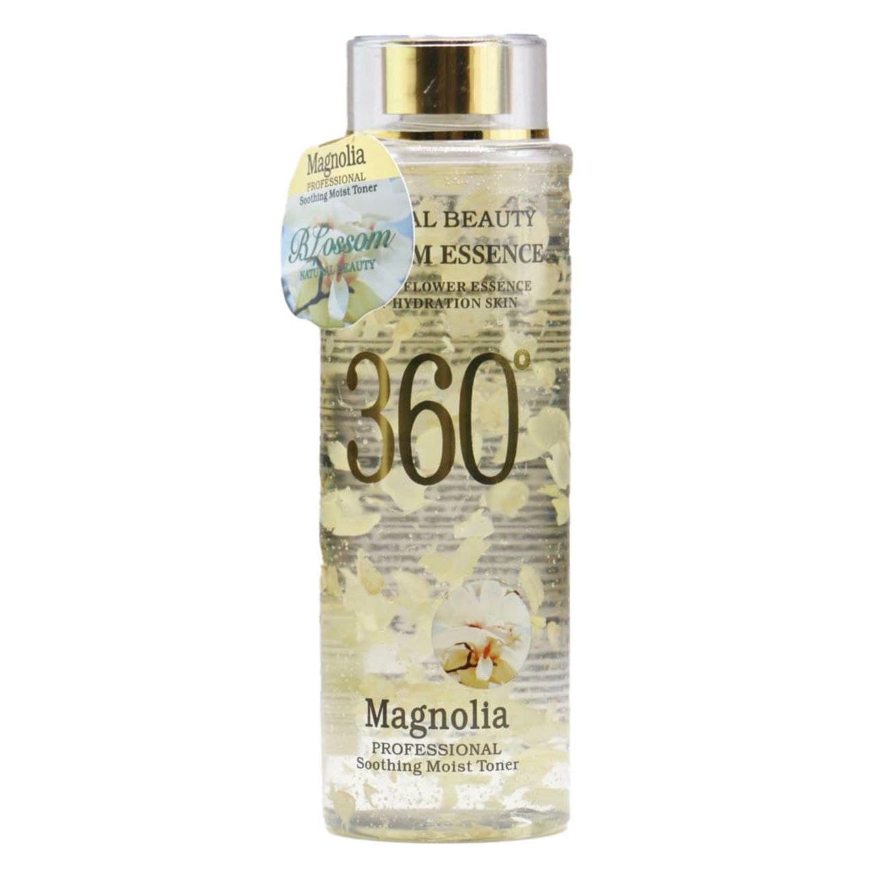 تونر پاک کننده آرایش صورت 360 مدل magnolia حجم 300 میلی لیتر