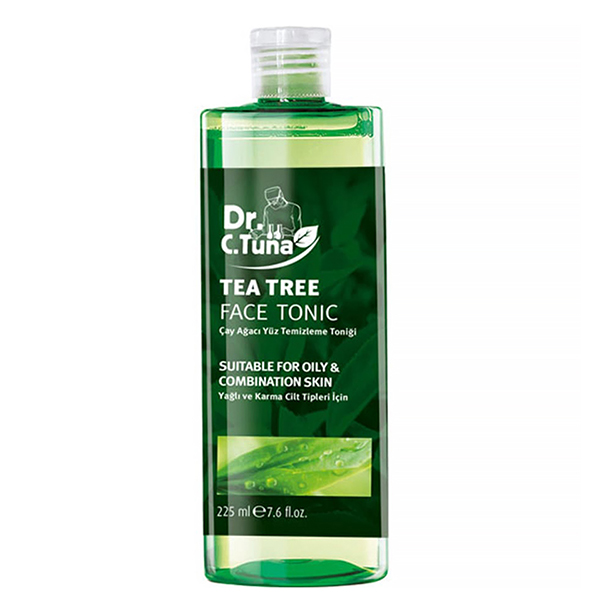 تونر پاک کننده آرایش صورت دکتر سی تونا مدل tea tree حجم 225 میلی لیتر