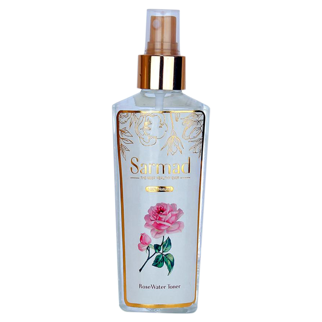 تونر پاک کننده صورت سرمد مدل gold rose water حجم 140 میلی لیتر