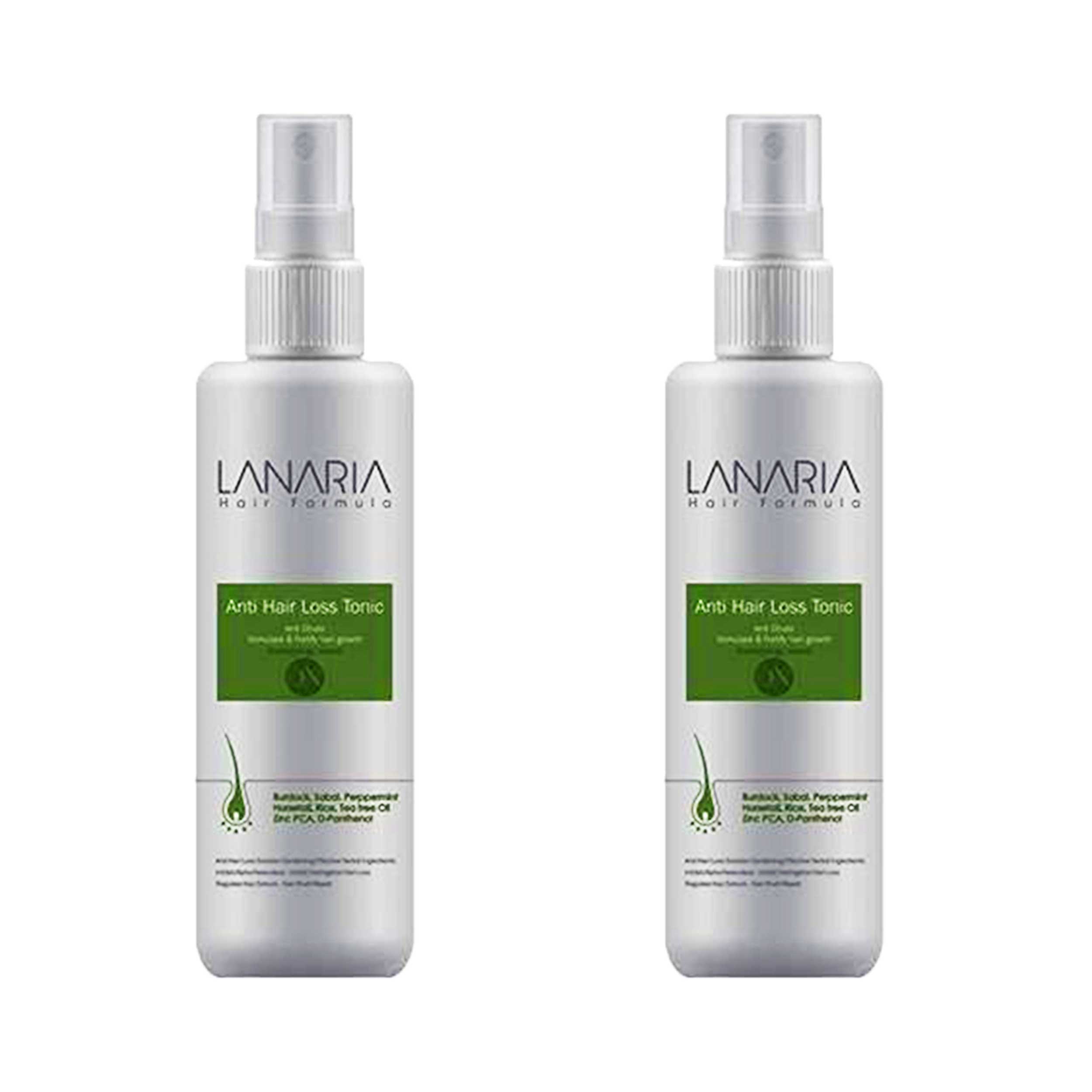 تونیک مو لاناریا مدل anti hair loss حجم 120 میلی لیتر بسته 2 عددی