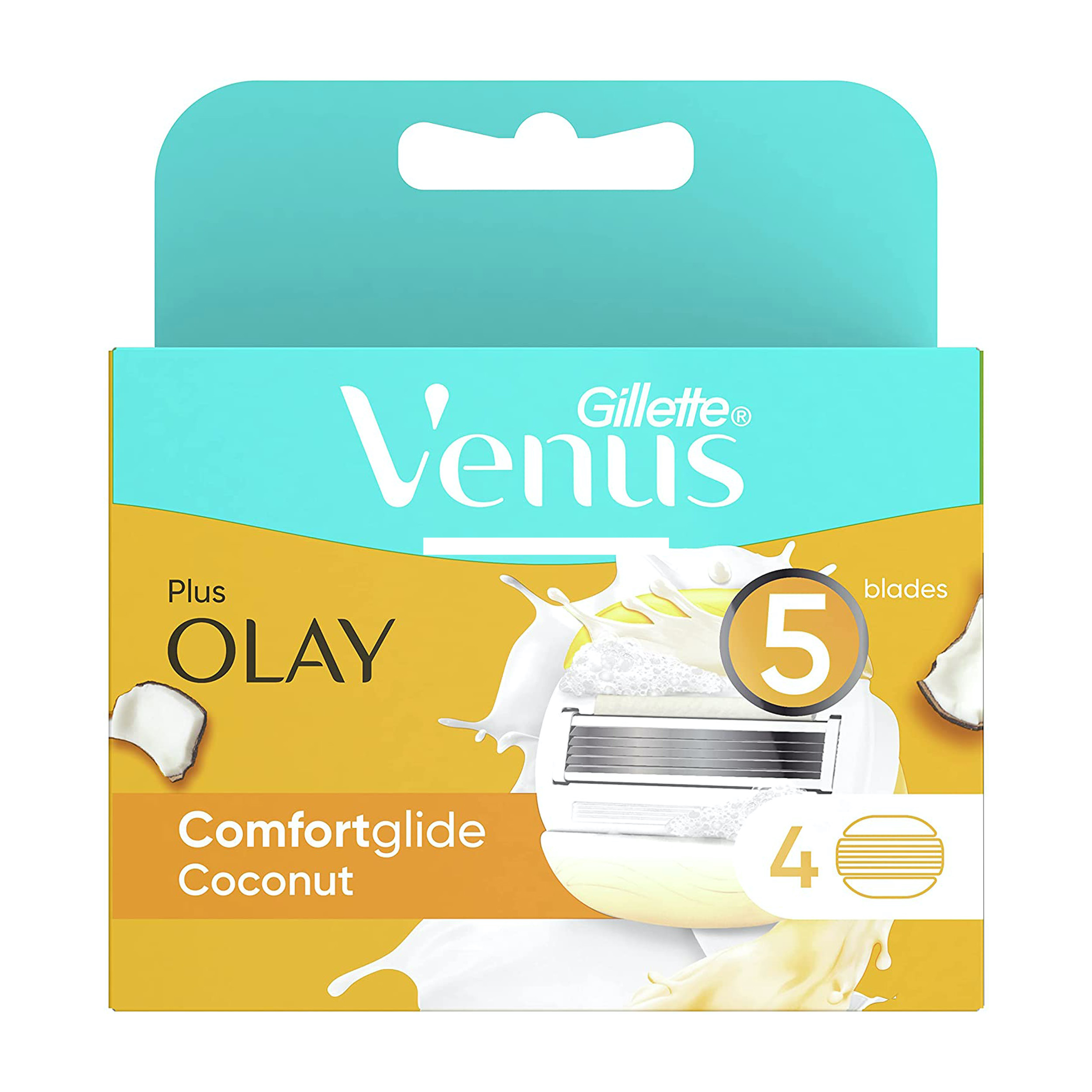 تیغ یدک ژیلت مدل venus olay comfortglide بسته ‏4 عددی