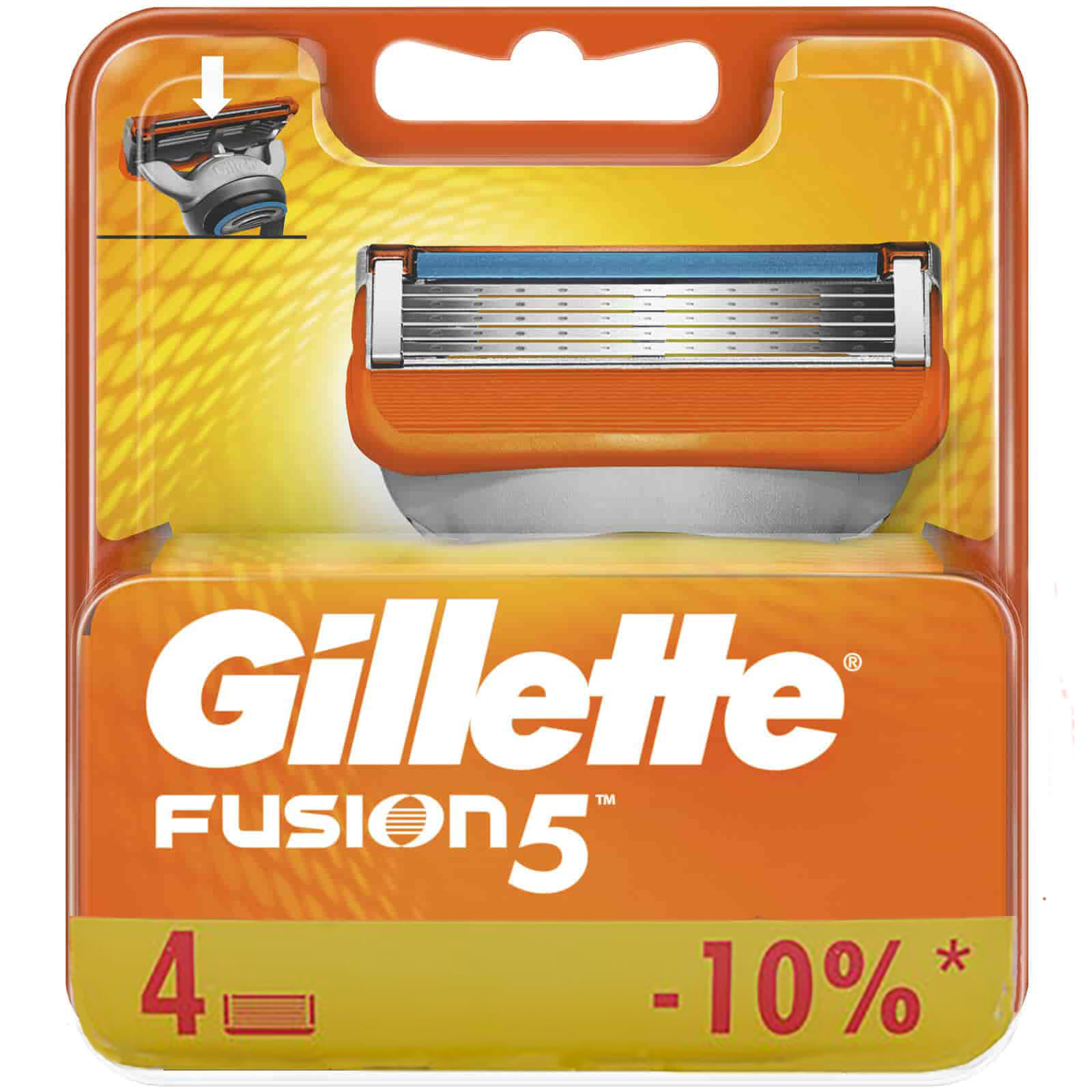 تیغ یدک ژیلت مدل 5 fusion بسته 4 عددی