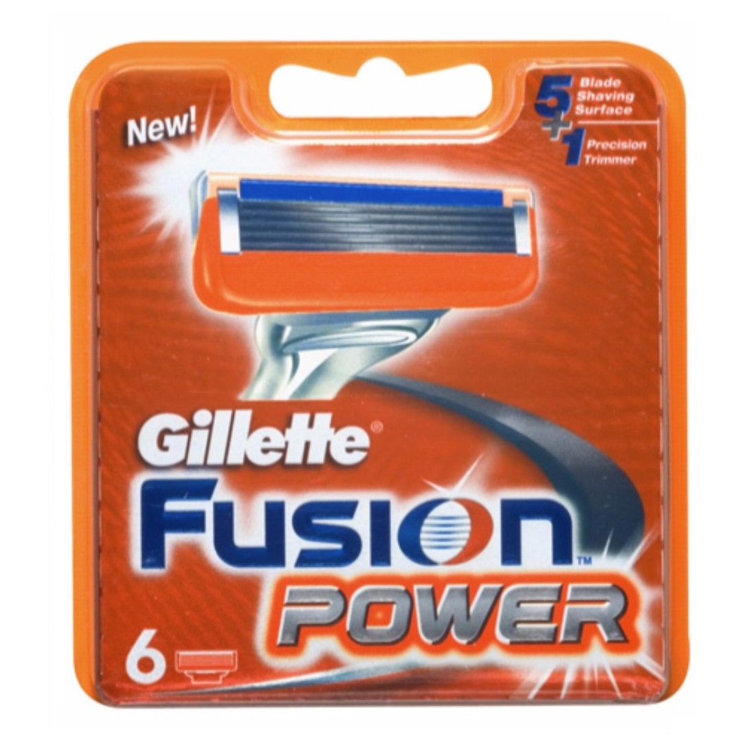 تیغ یدک ژیلت مدل fusion power بسته 6 عددی