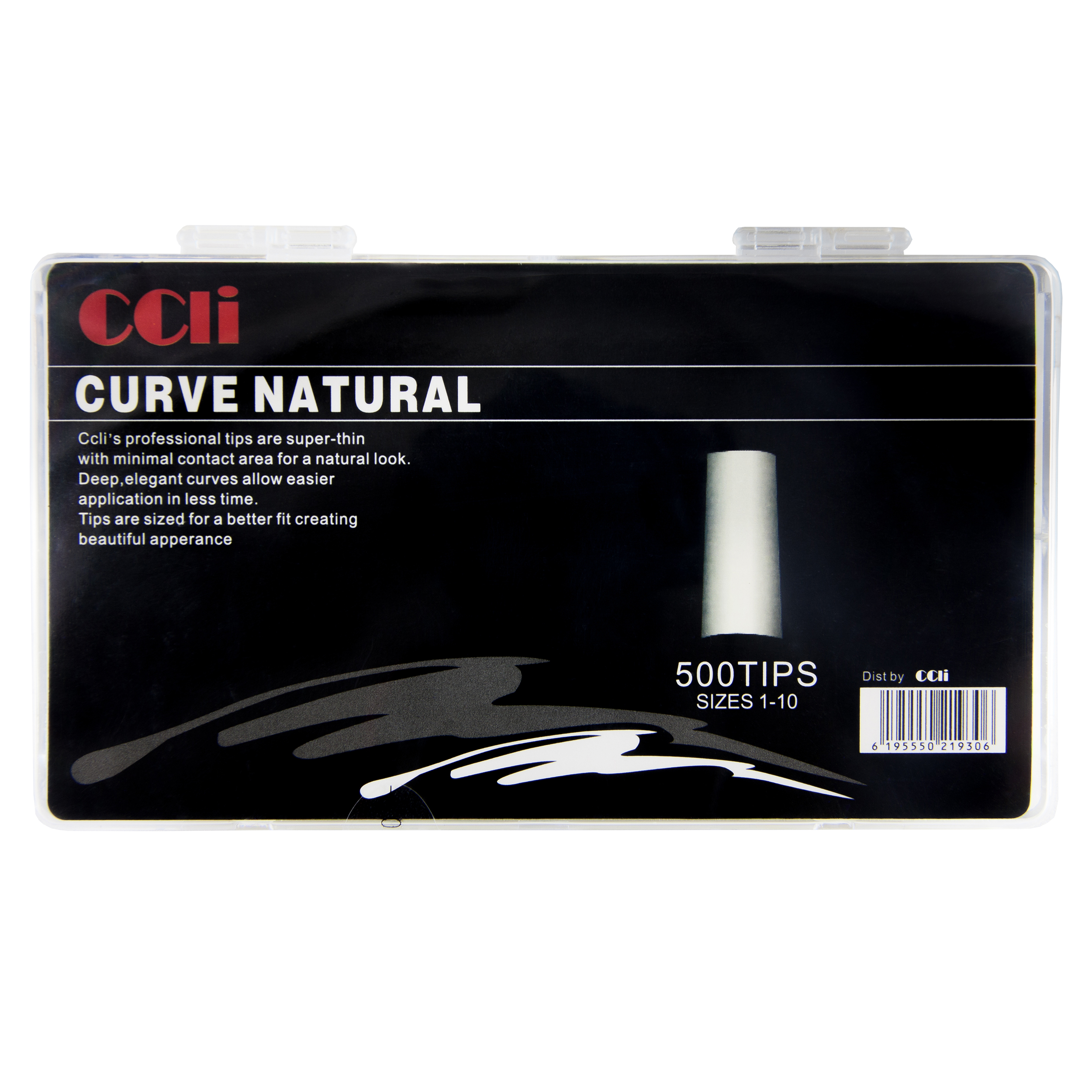 تیپ ناخن سی‌سی‌لی مدل curve natural بسته 500 عددی