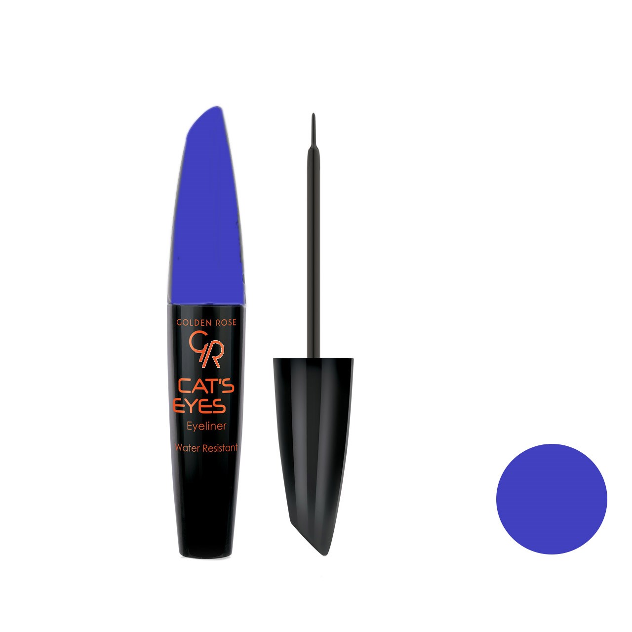 خط چشم گلدن رز مدل cats eyes blue