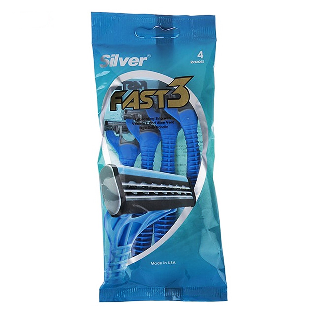خود تراش سیلور مدل fast3 بسته 4 عددی
