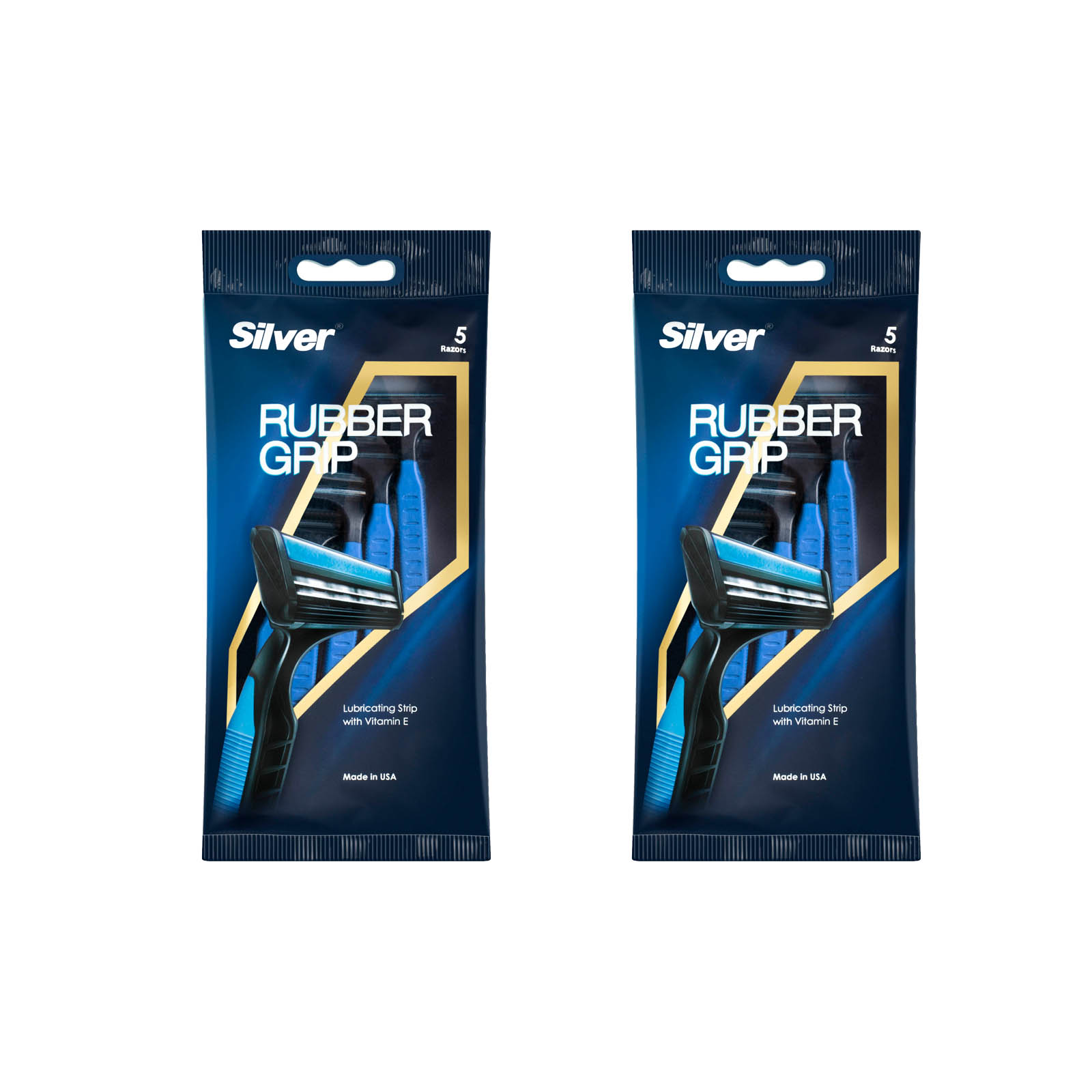 خود تراش سیلور مدل rubber grip مجموعه 2 عددی