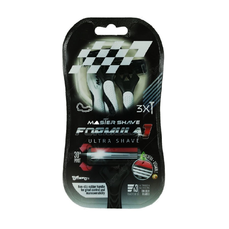 خود تراش مستر شیو مدل formula1 بسته 3 عددی