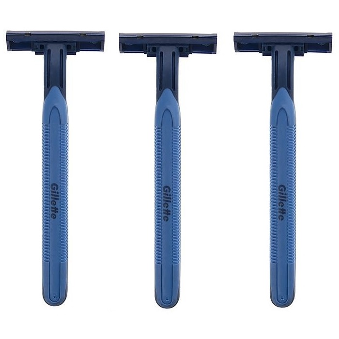 خود تراش ژیلت مدل 2 blue بسته 3 عددی