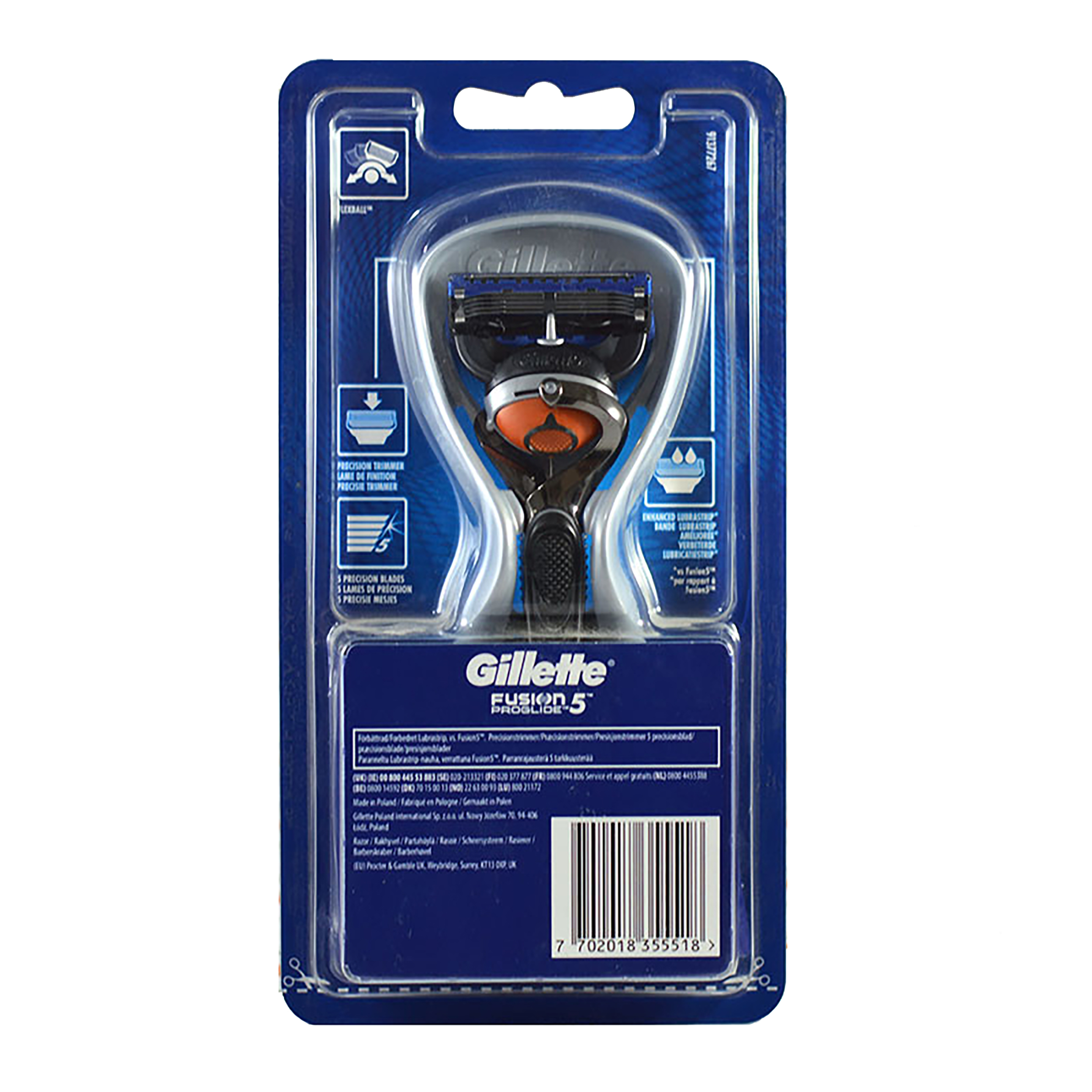 خود تراش ژیلت مدل fusion proglide 5