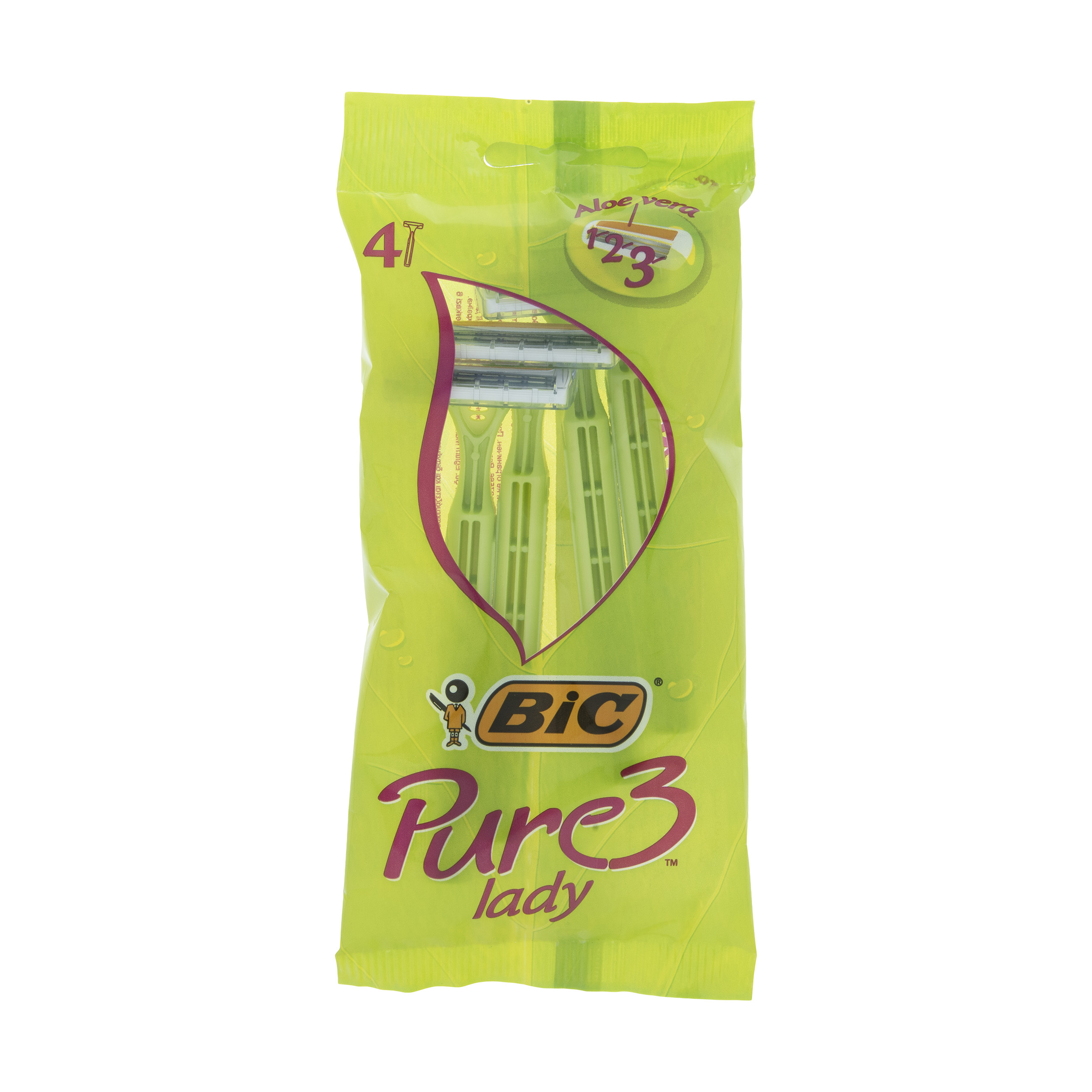 خودتراش زنانه بیک مدل pure بسته 4 عددی