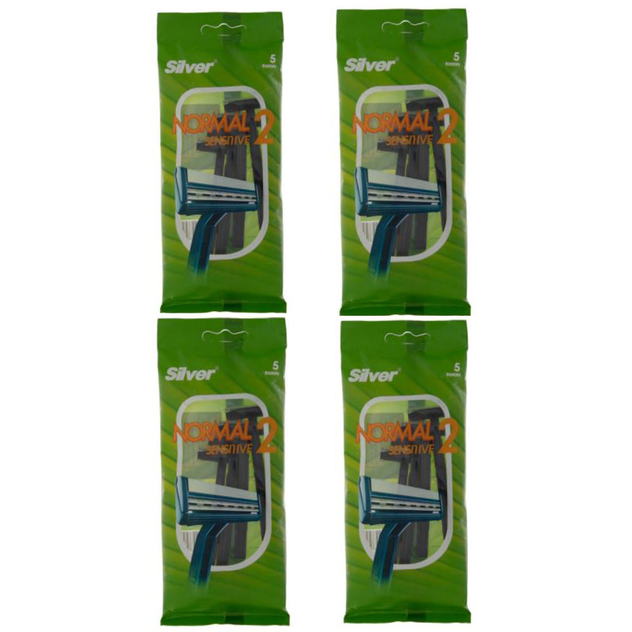 خودتراش سیلور مدل normal 2 sensitive مجموعه 4 عددی