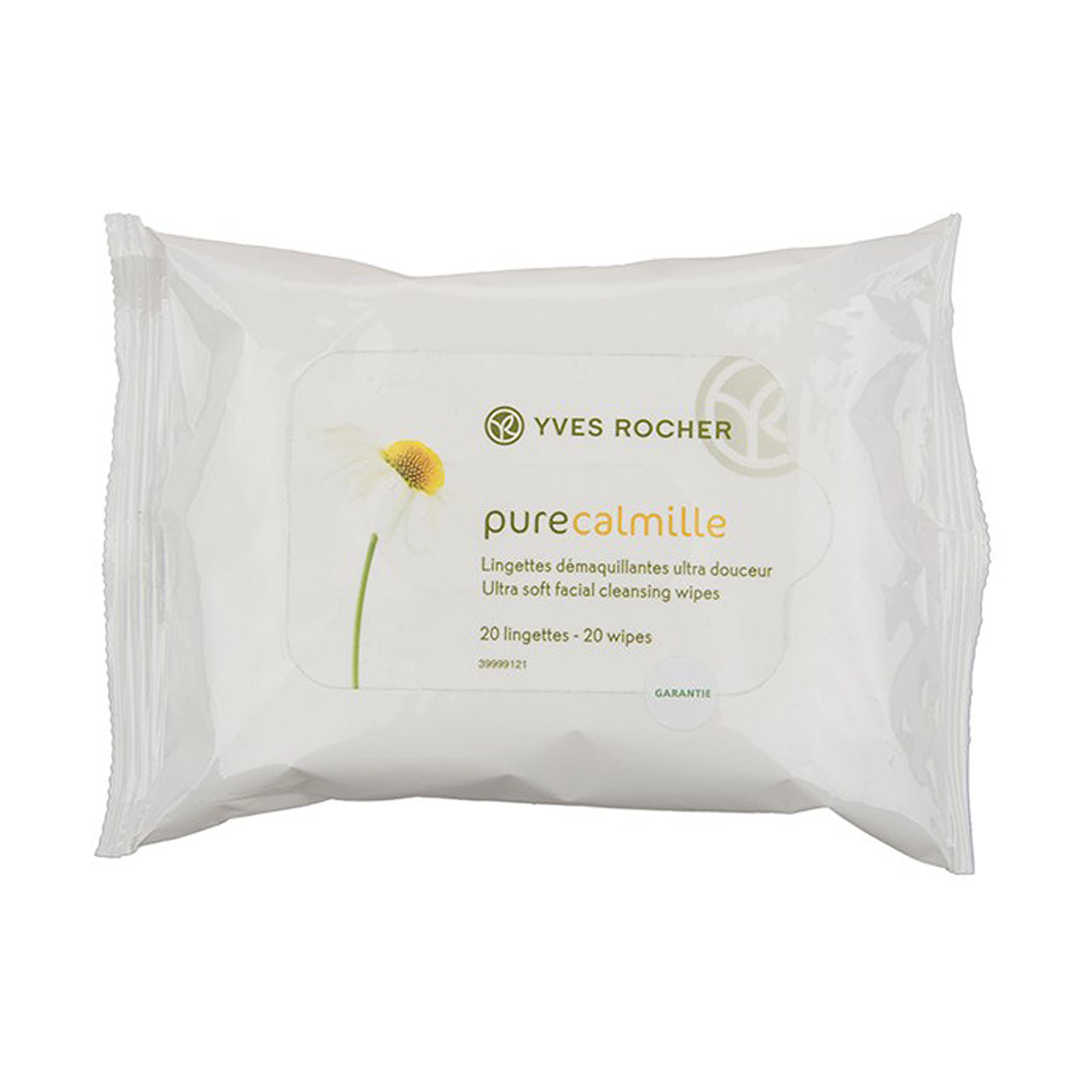 دستمال مرطوب ایو روشه مدل pure calmille بسته 20 عددی