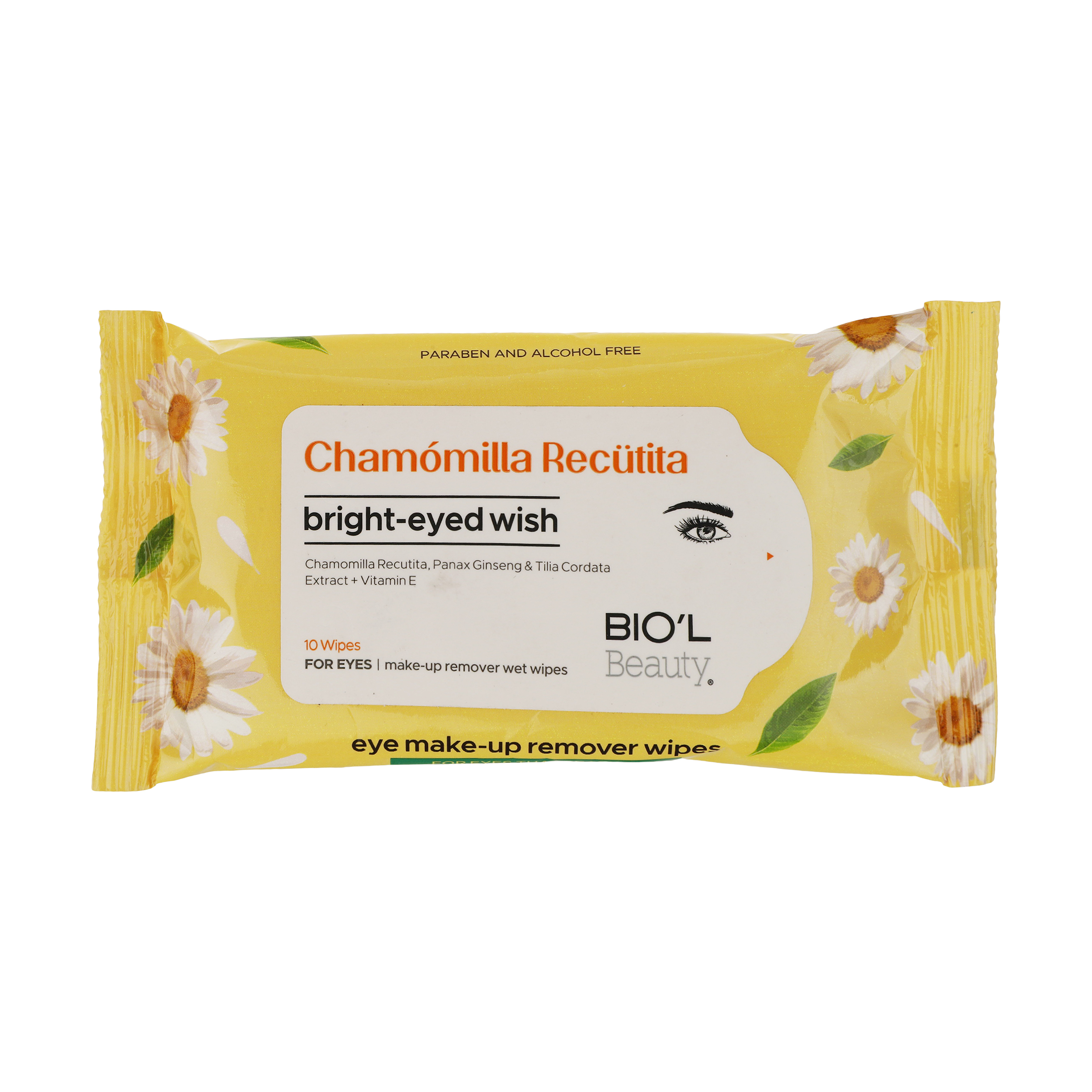 دستمال مرطوب بیول مدل chamomilla recutita بسته 10 عددی