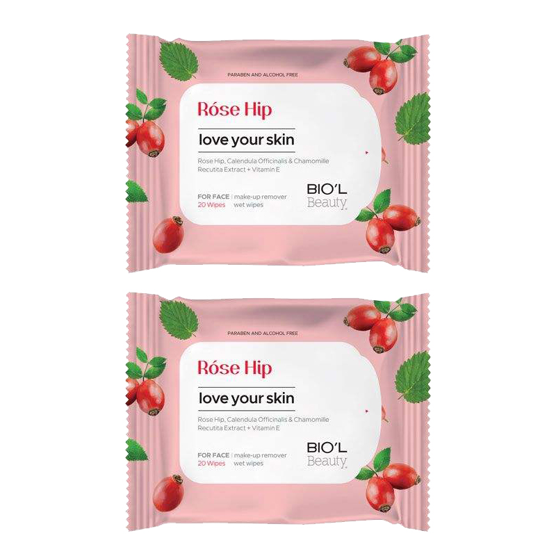 دستمال مرطوب بیول مدل rose hip مجموعه 2 عددی