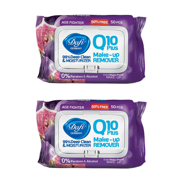 دستمال مرطوب دافی مدل age fightering q10 plus مجموعه 2 عددی