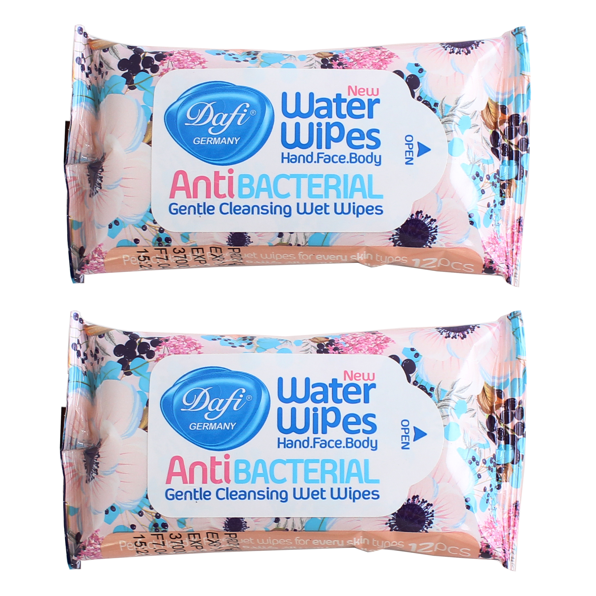 دستمال مرطوب دافی مدل anti bacterial n بسته 2 عددی