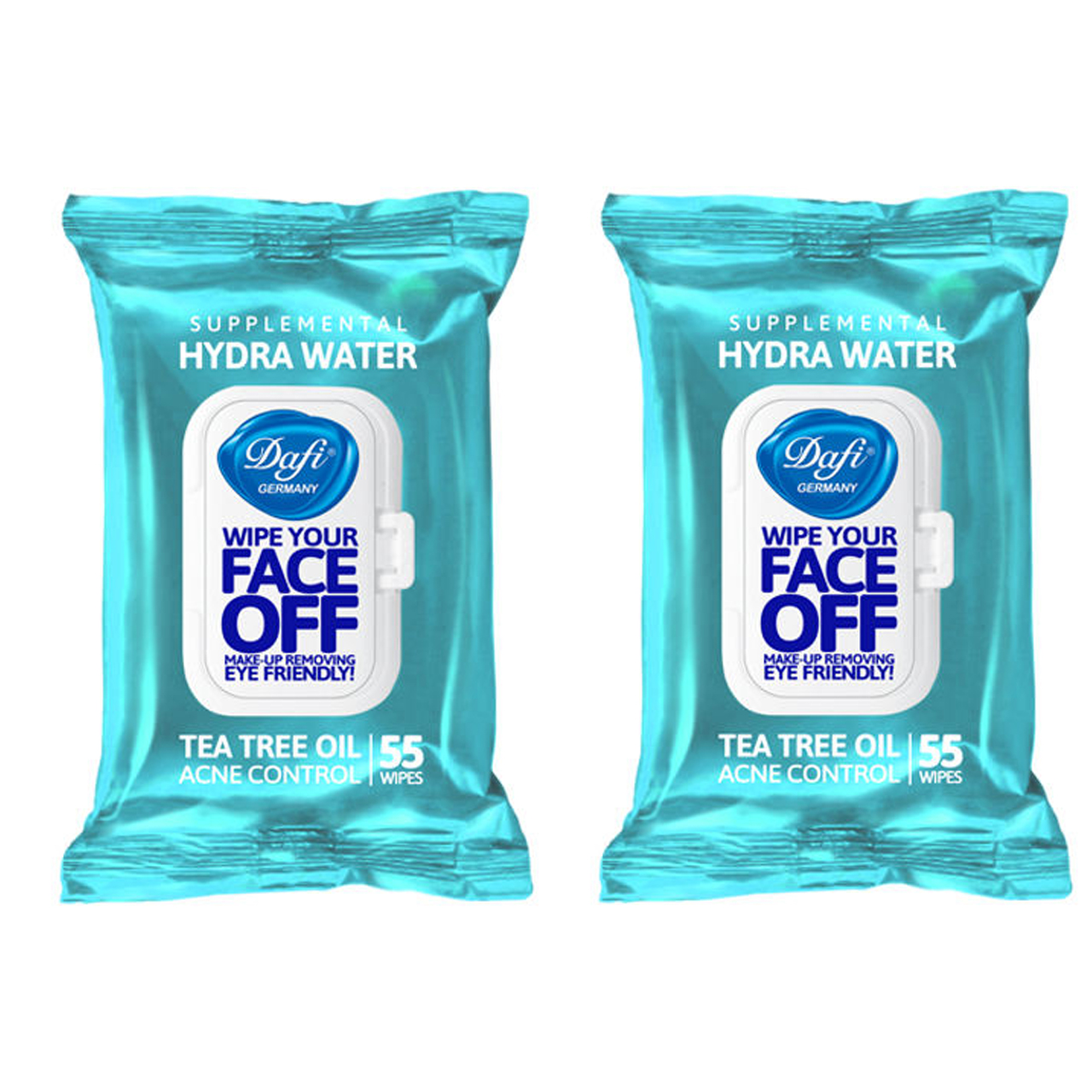 دستمال مرطوب دافی مدل hydra water مجموعه 2 عددی