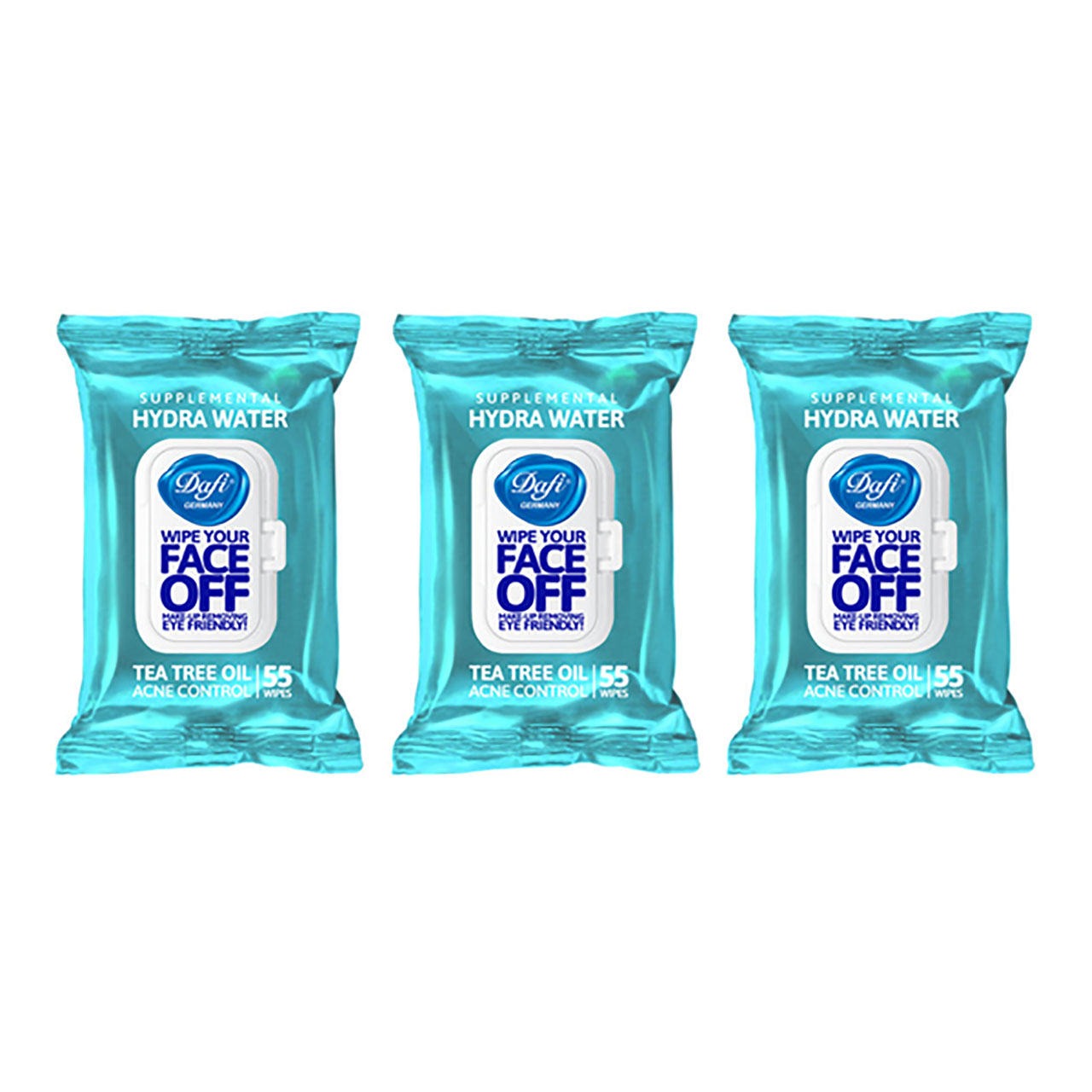 دستمال مرطوب دافی مدل hydra water مجموعه ۳ عددی