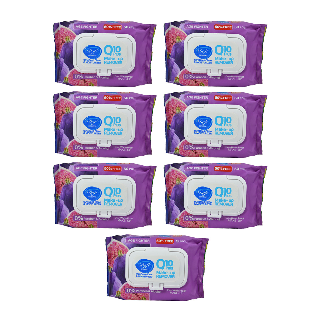 دستمال مرطوب دافی مدل q10 a مجموعه 7 عددی