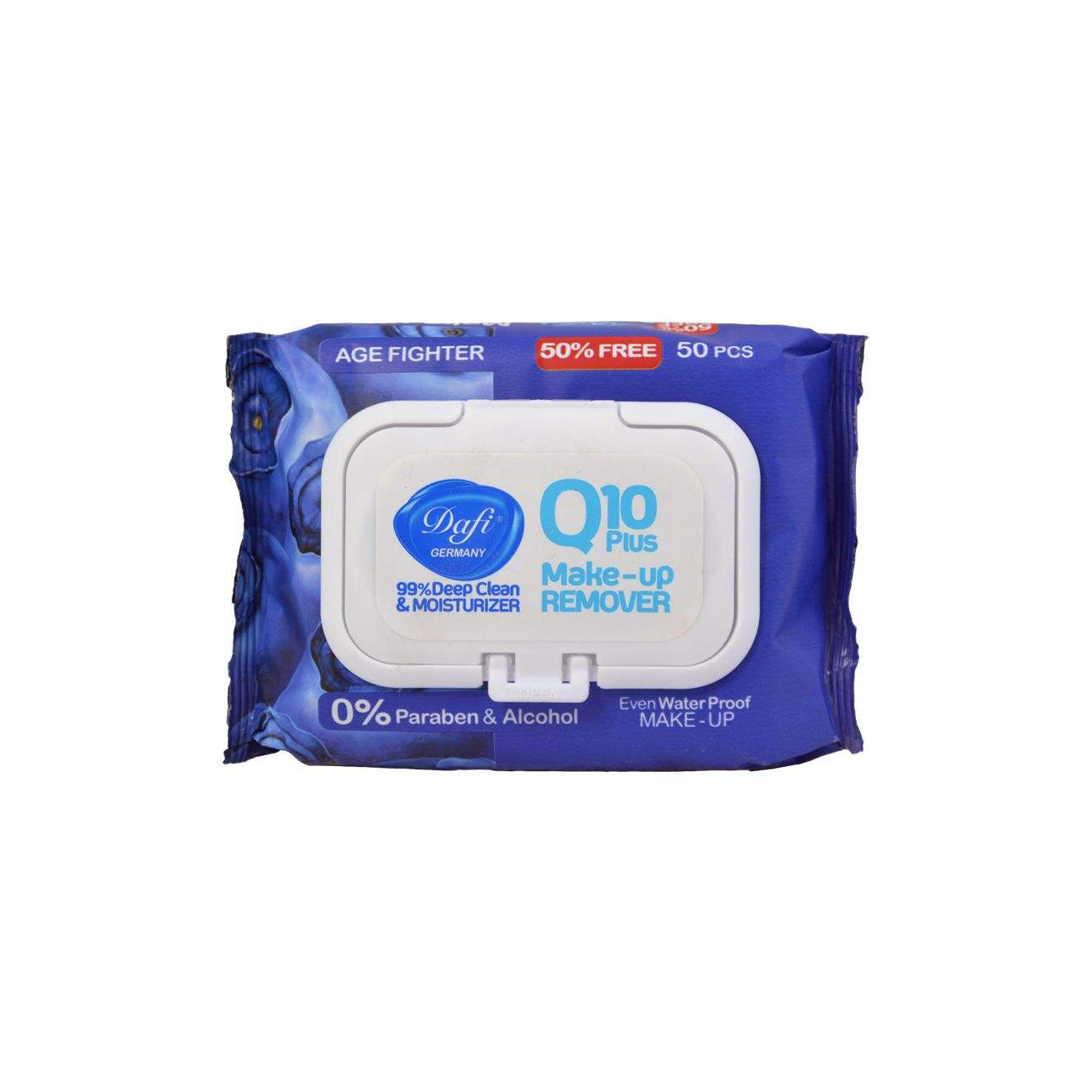دستمال مرطوب دافی مدل q10 plus بسته 50 عددی