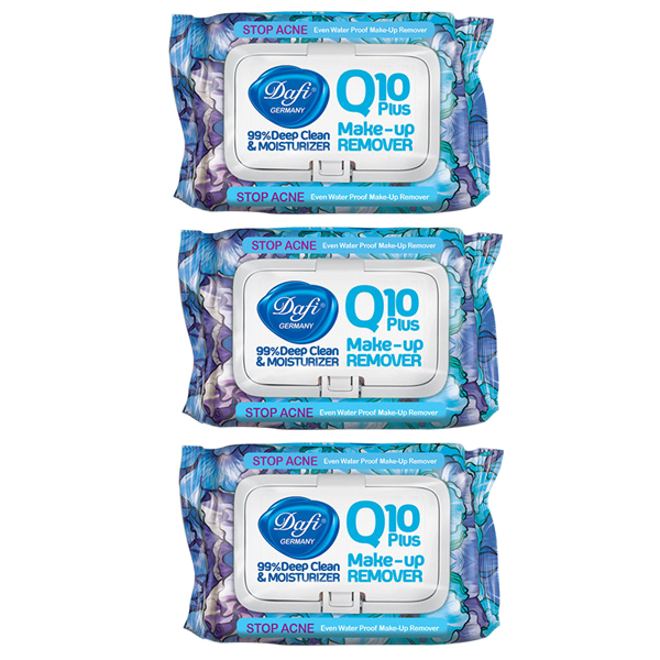 دستمال مرطوب دافی مدل q10 stop acne مجموعه 3 عددی