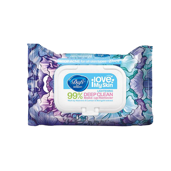 دستمال مرطوب دافی مدل stop acne q10 بسته 27 عددی