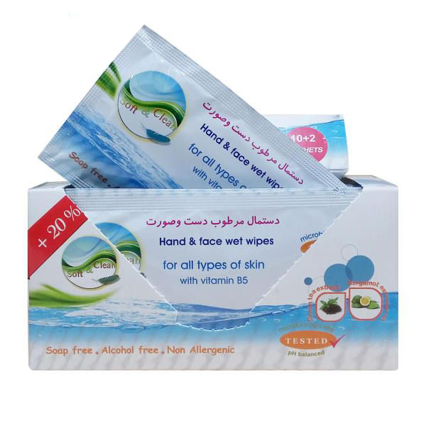 دستمال مرطوب سافت اند کلین کد 05 مجموعه 4 عددی