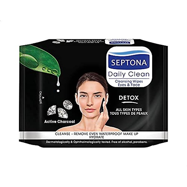 دستمال مرطوب سپتونا مدل detox بسته 20 عددی