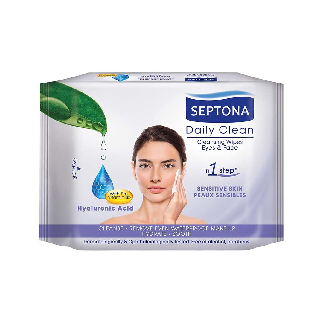 دستمال مرطوب سپتونا مدل hyaluronic acid بسته 20 عددی