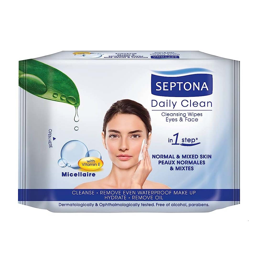 دستمال مرطوب سپتونا مدل micellaire بسته 20 عددی