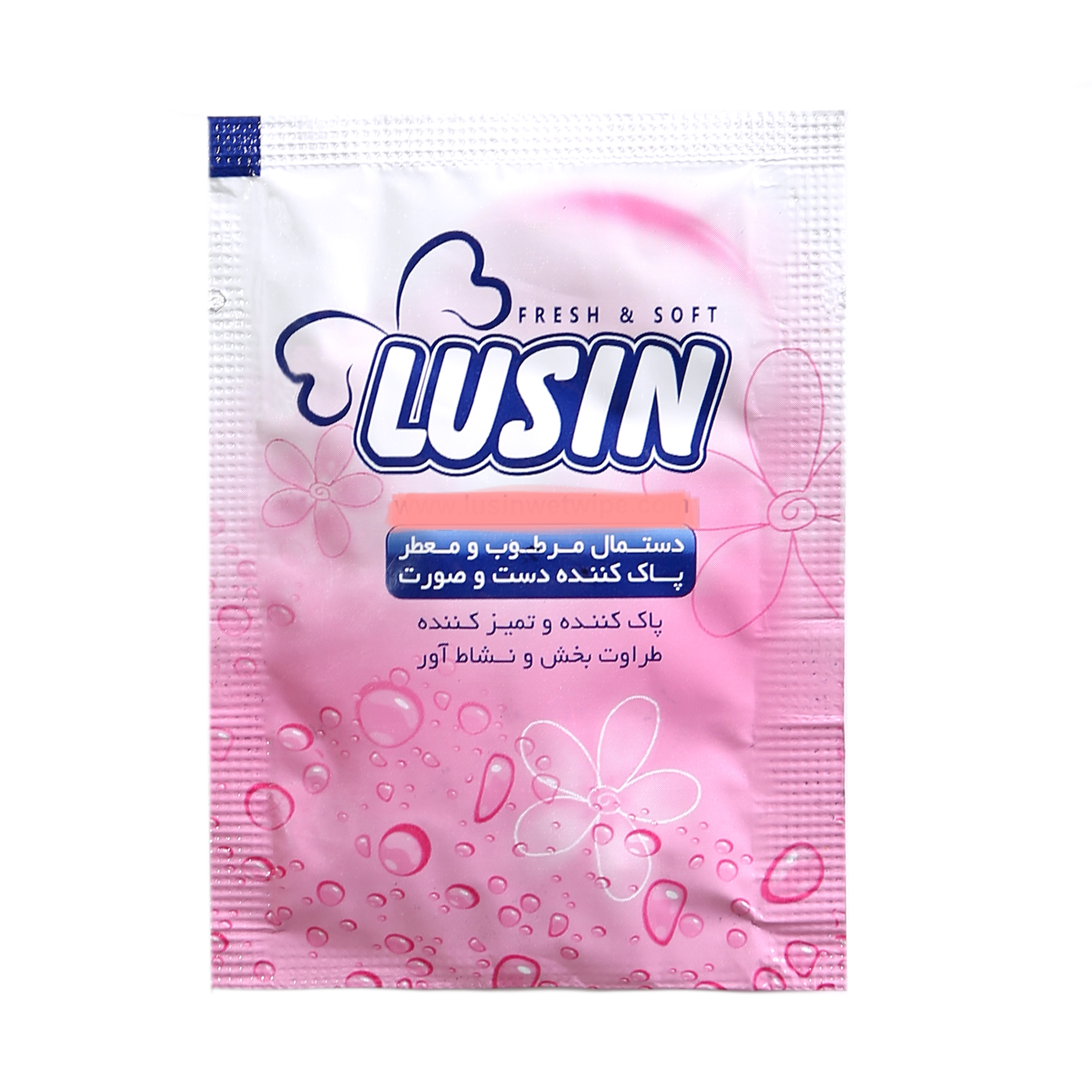 دستمال مرطوب لوسین کد ۴۰ بسته ۱۰ عددی
