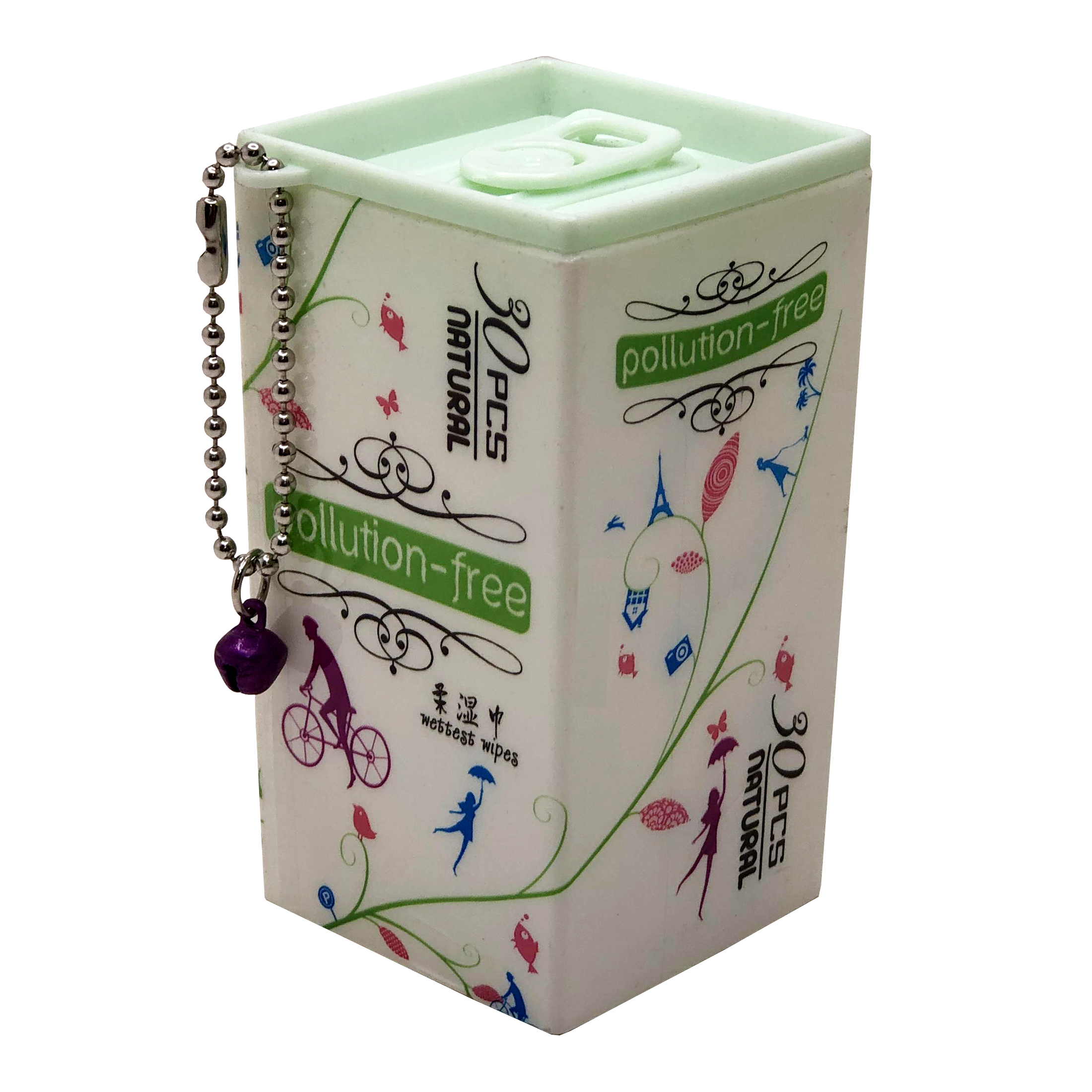 دستمال مرطوب مدل spring کد 03 بسته 30 عددی