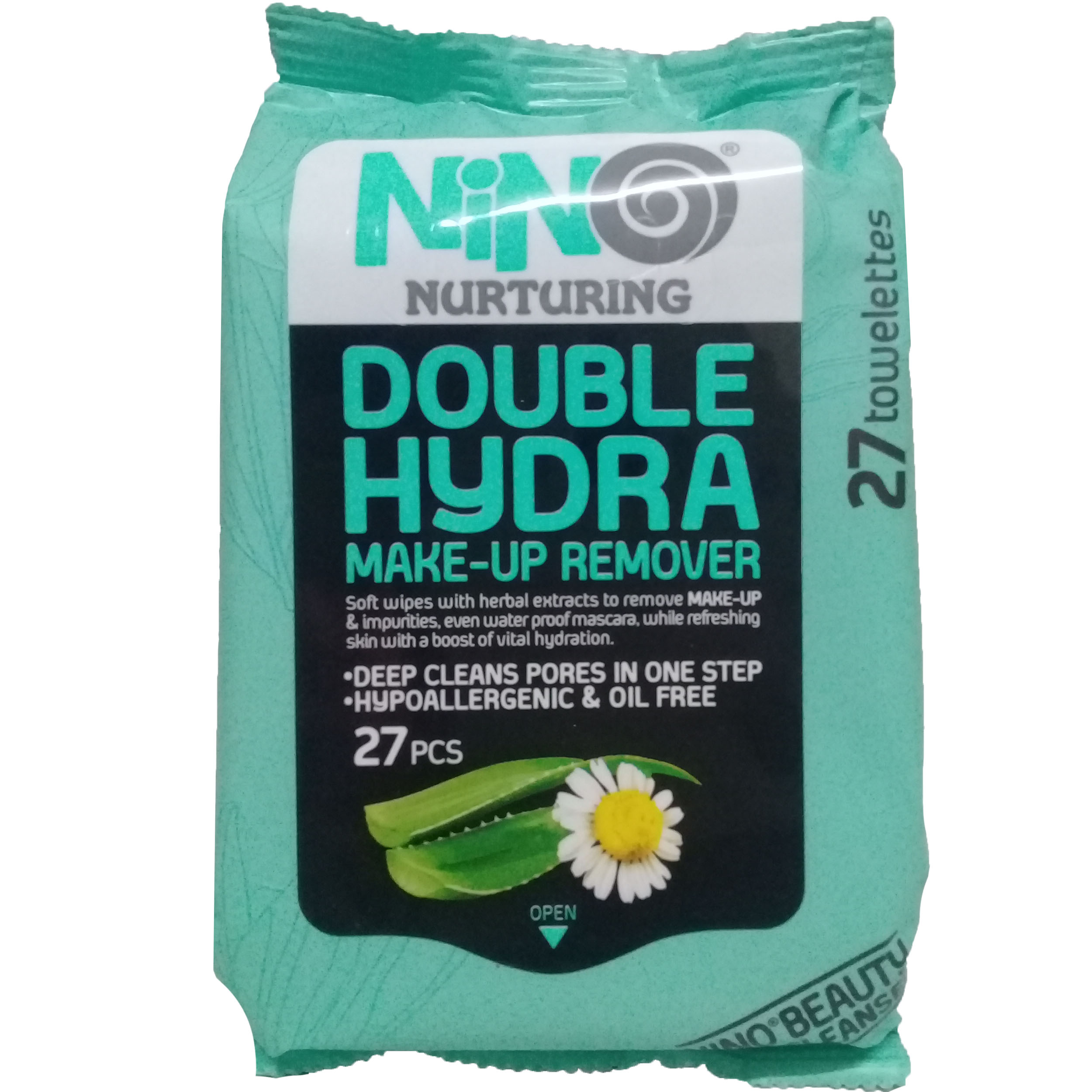 دستمال مرطوب نینو مدل double hydra بسته 27 عددی