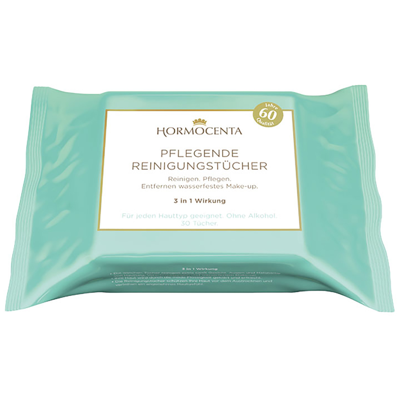 دستمال مرطوب هورموسنتا مدل nourishing cleansing بسته 30 عددی