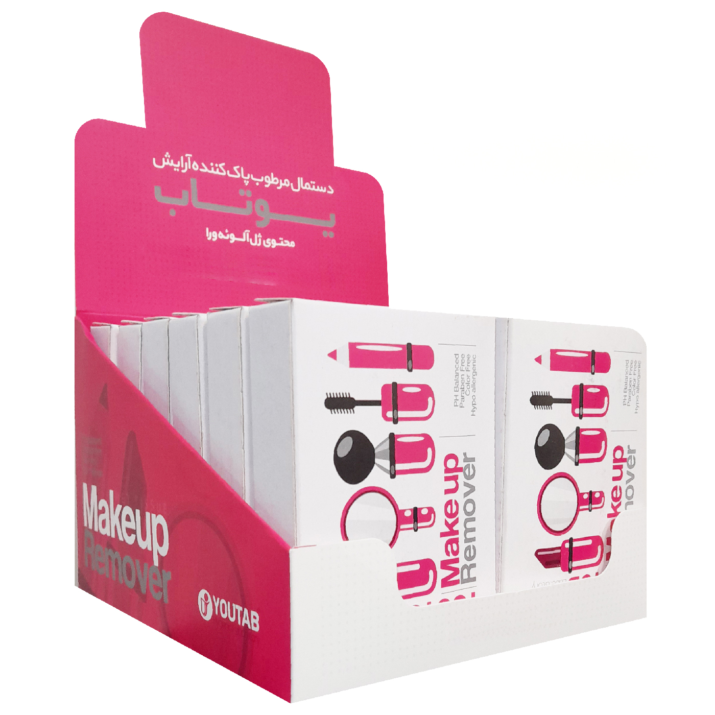 دستمال مرطوب پاک کننده آرایش یوتاب مدل antiallergic بسته 12 عددی