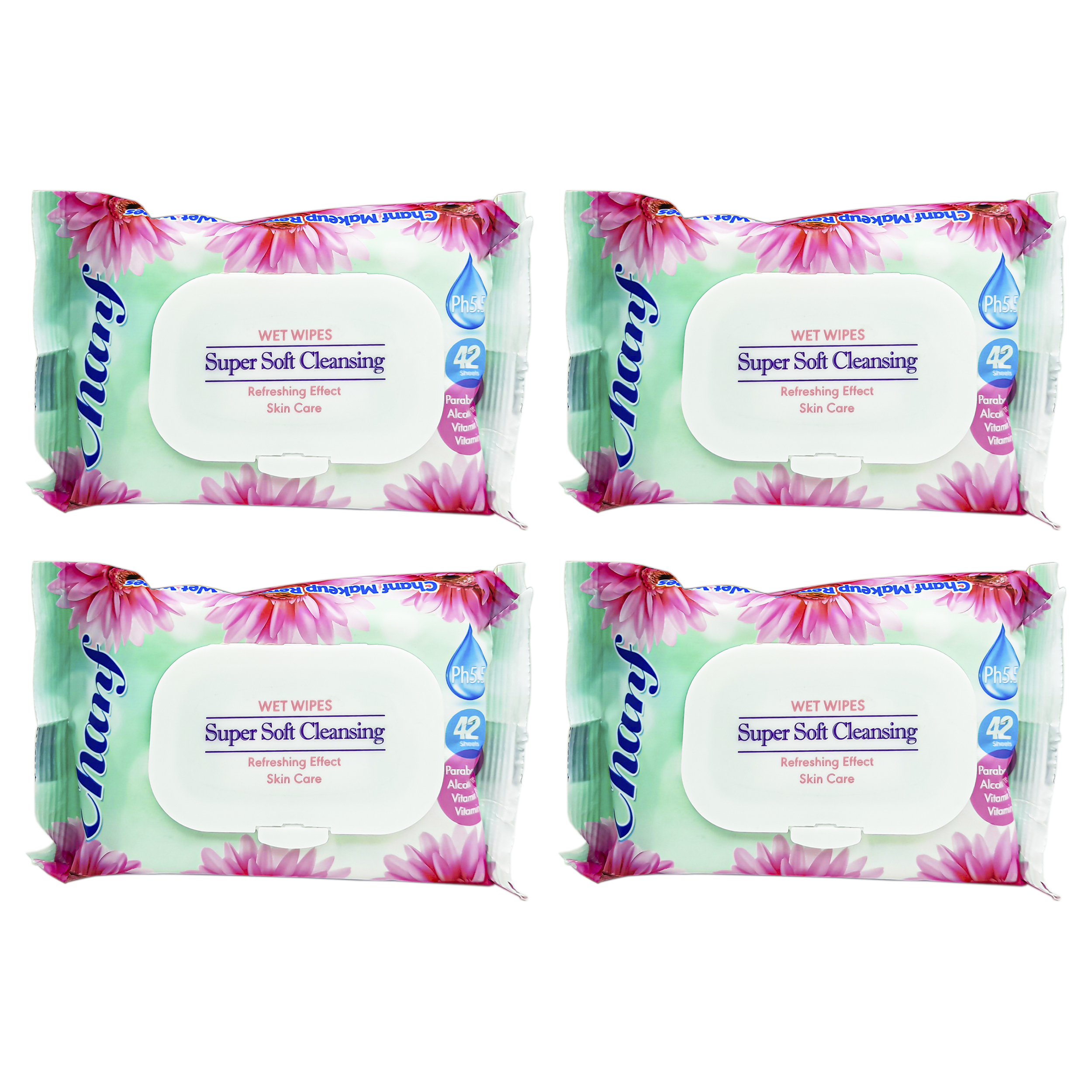 دستمال مرطوب چانف مدل super soft x1 مجموعه 4 عددی