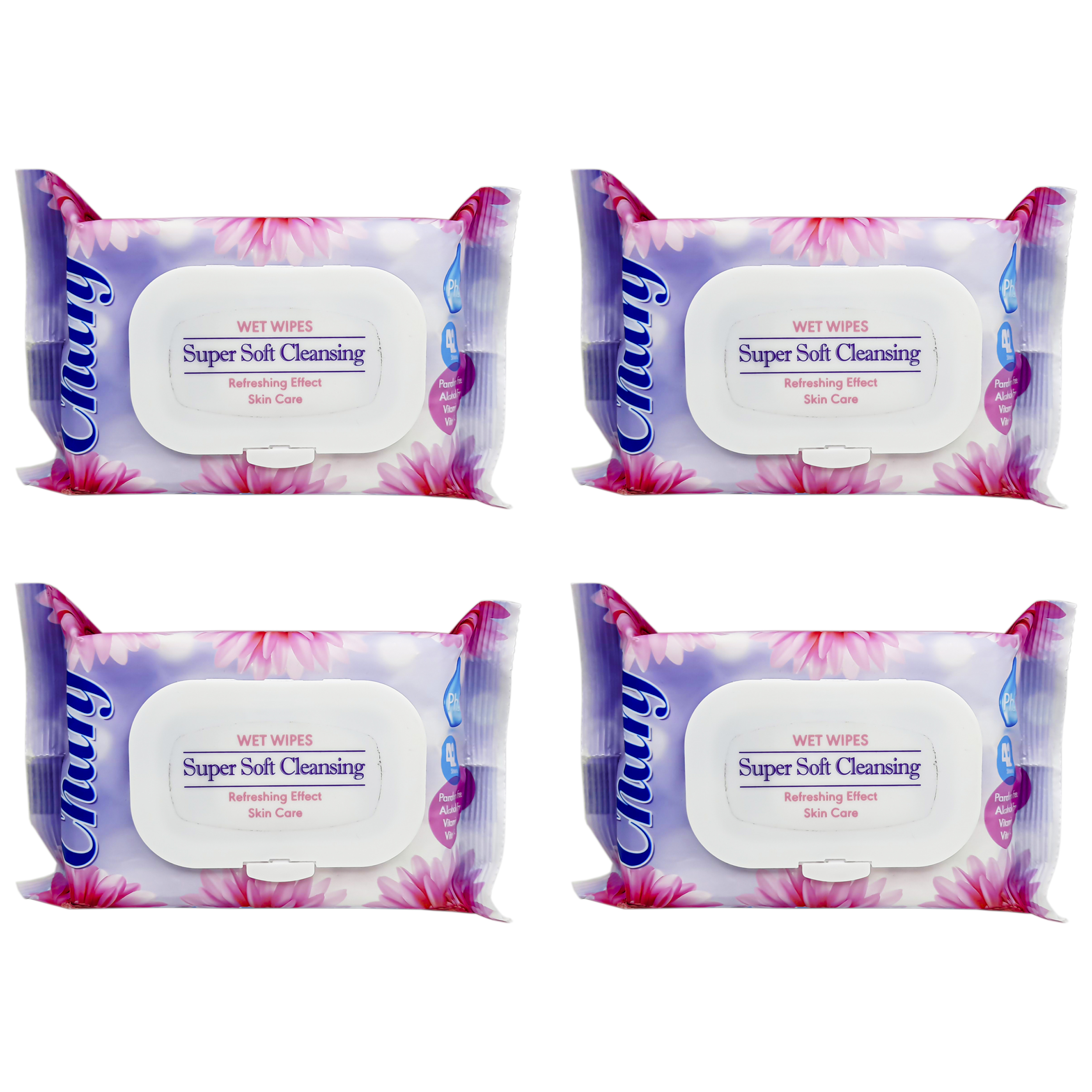 دستمال مرطوب چانف مدل super soft x2 مجموعه 4 عددی