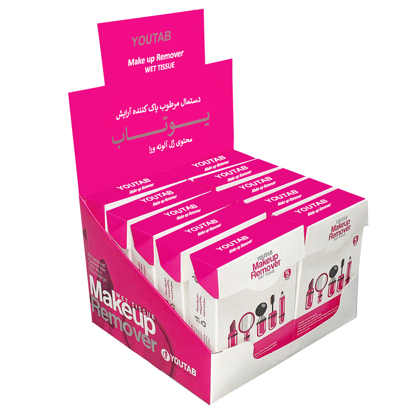 دستمال مرطوب یوتاب مدل antiallergic مجموعه 10 عددی