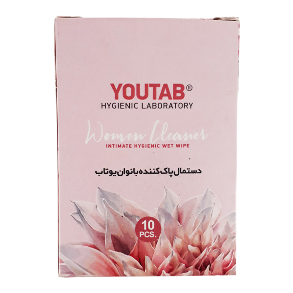 دستمال پاک کننده بانوان یوتاب مدل aloe vera بسته 10 عددی