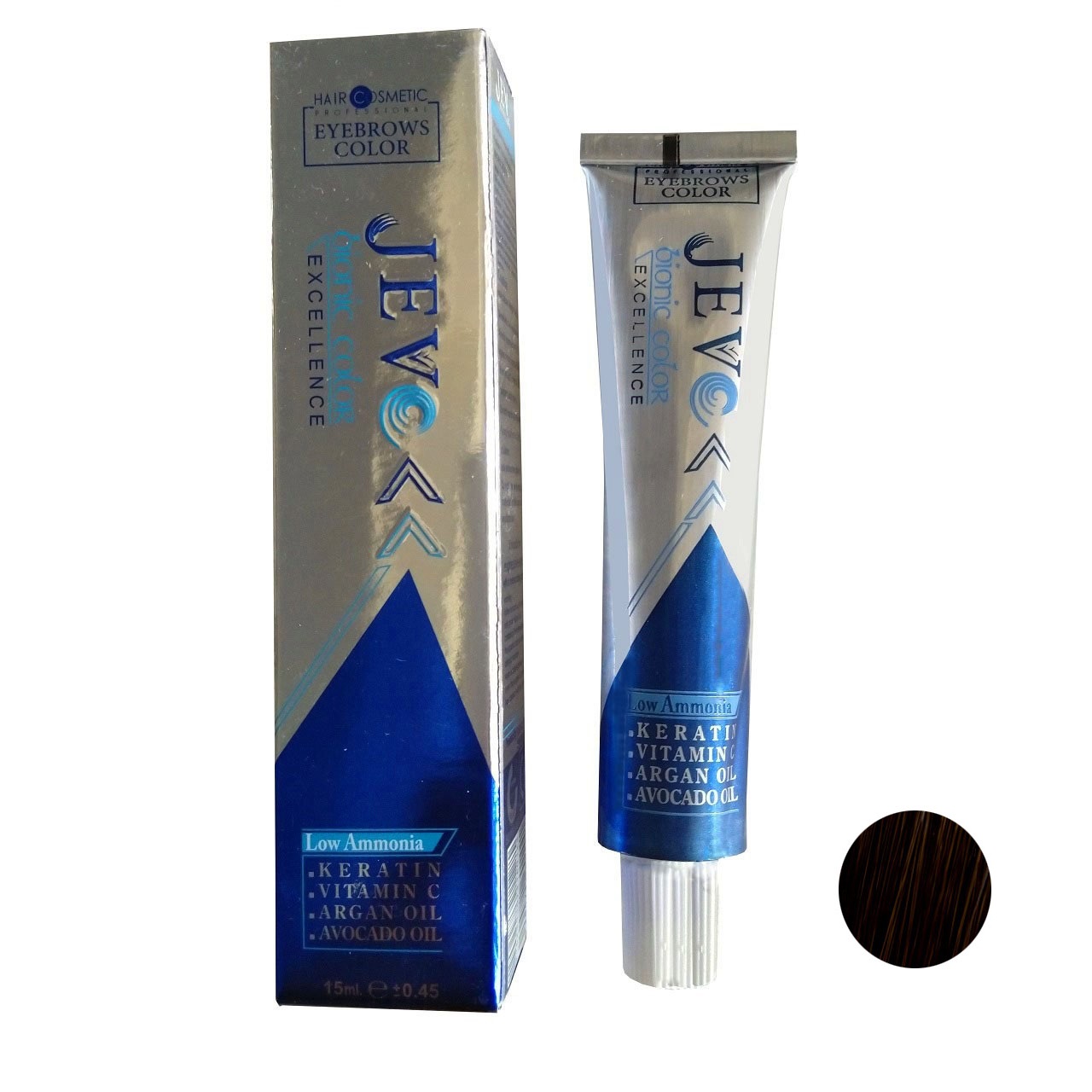 رنگ ابرو جوو مدل excellence شماره 4.0 حجم 15 میلی لیتر رنگ قهوه ای استون