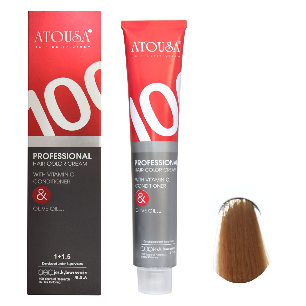 رنگ مو آتوسا شماره n8 حجم 100 میلی لیتر رنگ بلوند خیلی روشن