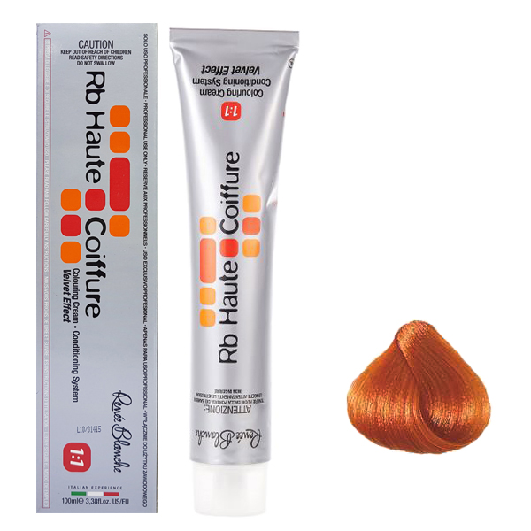 رنگ مو رنه بلانش سری coiffure شماره 8.45rr حجم 100 میلی لیتررنگ بلوند قرمز مسی روشن